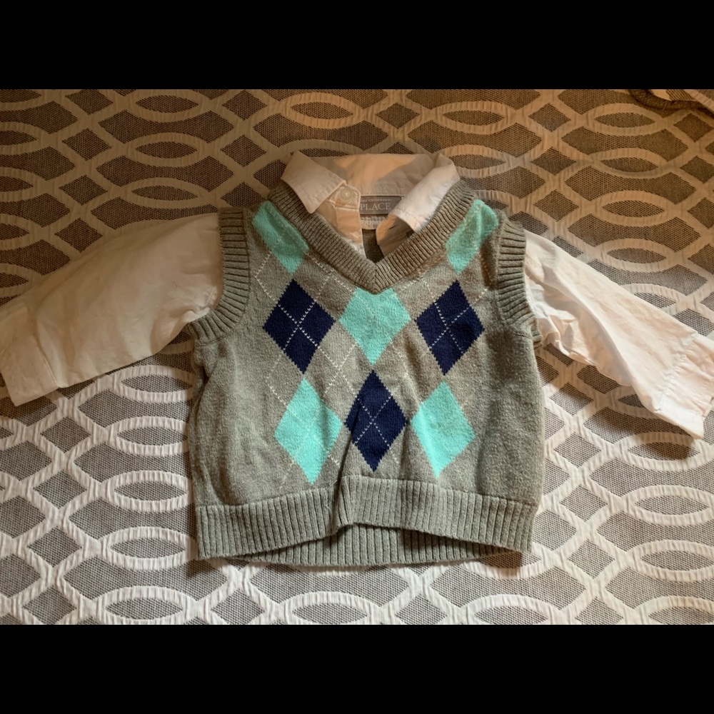 Baby Shirt and Sweater Vest
